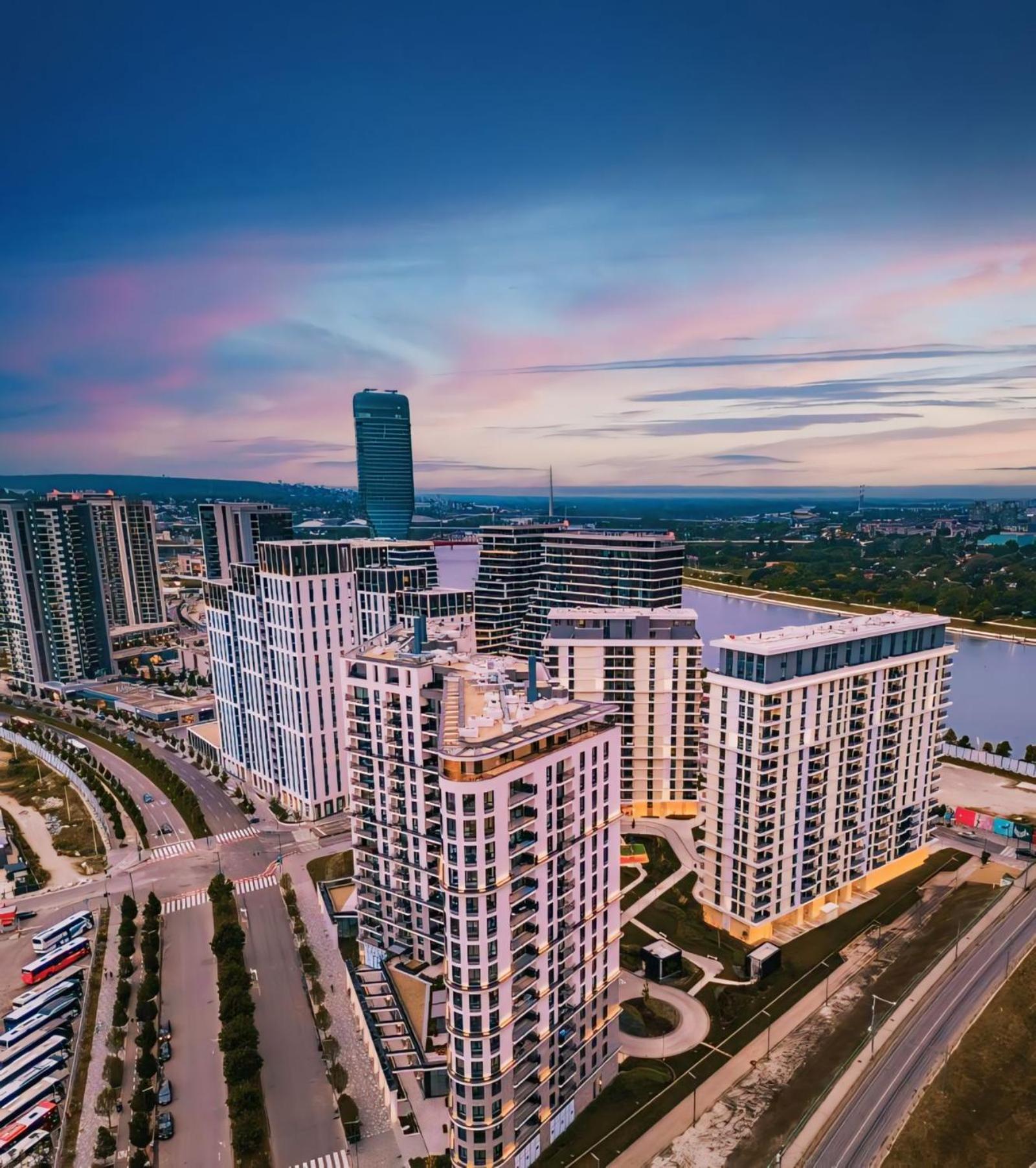Belgrade Waterfront 16Th Fl Lux Apt. W/ City View المظهر الخارجي الصورة