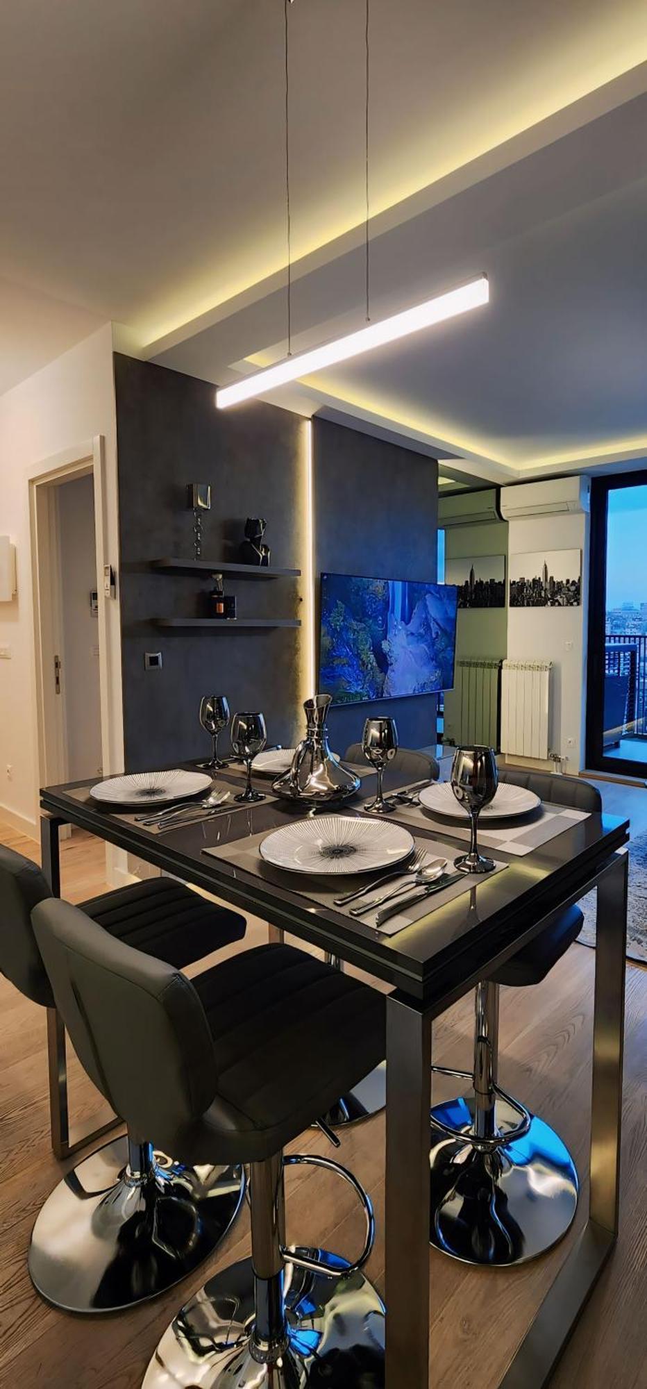 Belgrade Waterfront 16Th Fl Lux Apt. W/ City View المظهر الخارجي الصورة