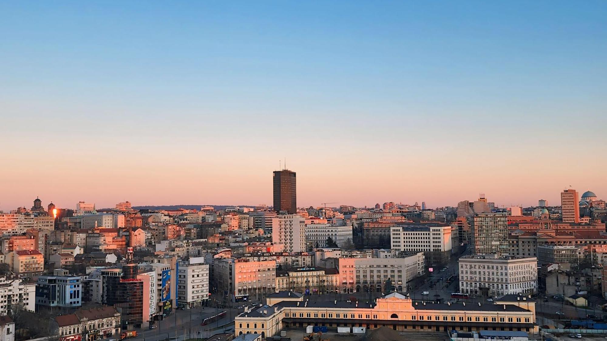 Belgrade Waterfront 16Th Fl Lux Apt. W/ City View المظهر الخارجي الصورة